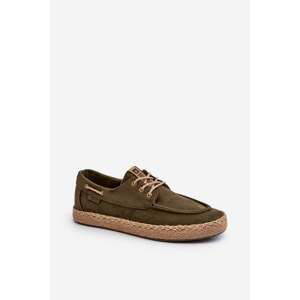 Men's lace-up espadrilles Big Star Khaki