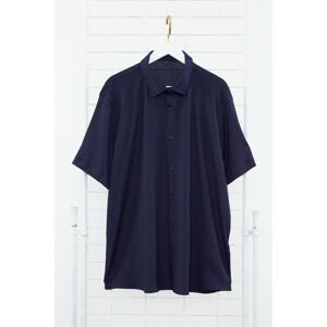 Trendyol Navy Blue Plus Size Shirt