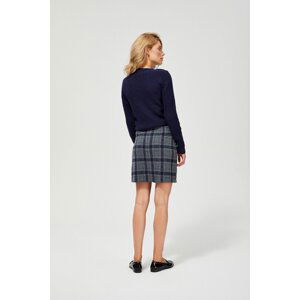 Plaid knitted skirt