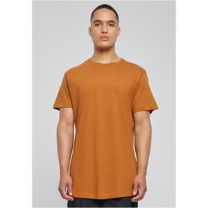 Shaped long caramel T-shirt