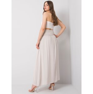 OH BELLA Beige Long Skirt