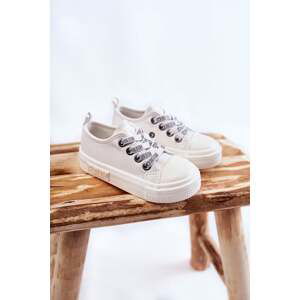 Kids Leather Sneakers BIG STAR KK374060 White