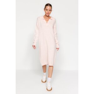 Trendyol Powder Care Collection Midi Knitwear Dress