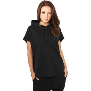 Women's Black Terry Hoody Sleeveless