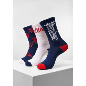 Paradise Socks 3-Pack Dark/White/Red