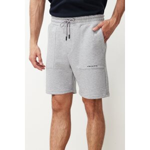 Trendyol Regular Cut Text Printed Shorts & Bermuda