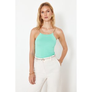 Trendyol Mint Strappy Basic Top Knitwear Blouse