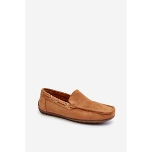 Men's slip-on loafers Camel Rayan Suede