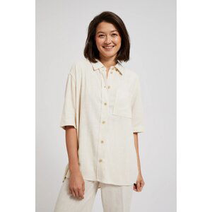 Women's linen shirt MOODO - light beige