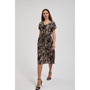 Women's floral dress MOODO - black