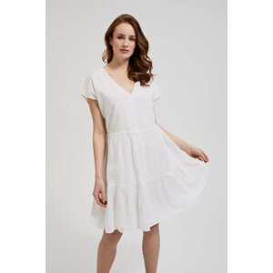 Women's romantic dress MOODO - white