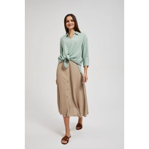 Women's button-down skirt MOODO - dark beige