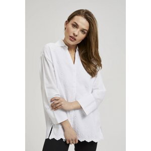 Women's romantic shirt MOODO - white