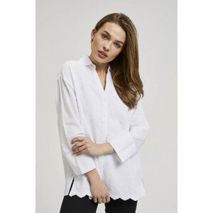 Women's romantic shirt MOODO - white