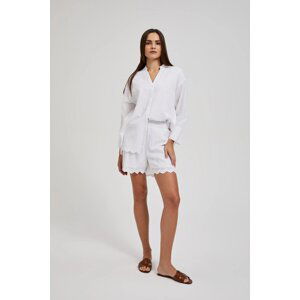 Women's romantic shorts MOODO - white