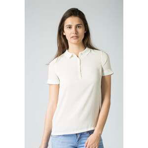 Polo tričko - Tommy Hilfiger POLO BLOUSE SS biele