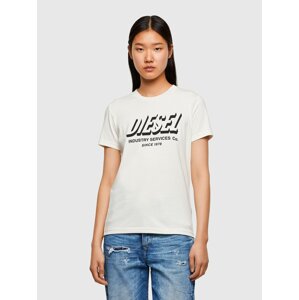 Diesel Tričko - TSILYR4 TSHIRT biele