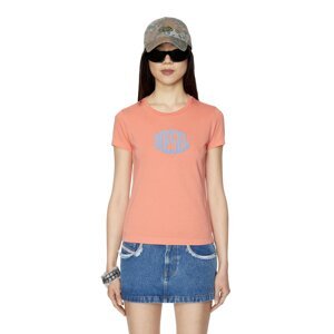 Diesel Tričko - T-SLI-E2 T-SHIRT oranžové