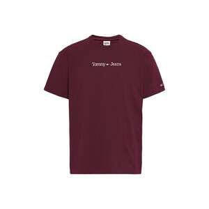 Tommy Jeans Tričko - TJM CLASSIC LINEAR L červené