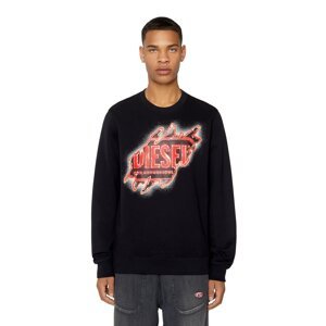 Diesel Mikina - S-GINN-E9 SWEAT-SHIRT čierna