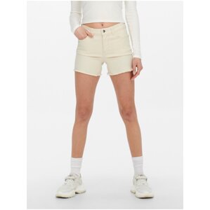 Creamy women's denim shorts ONLY Blush - Women