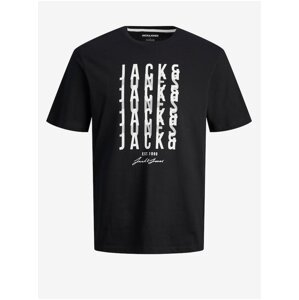 Men's Black T-Shirt Jack & Jones Delvin - Men