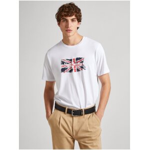 White Men's Pepe Jeans T-Shirt - Men's