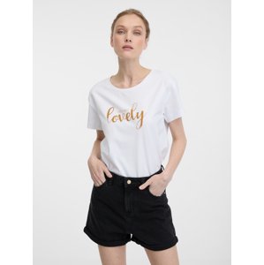 Orsay Women's White T-Shirt with Short Sleeves - Women