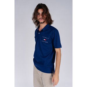 Tommy Hilfiger Polo tričko - TOMMY FLAG HILFIGER REG POLO tmavo modré