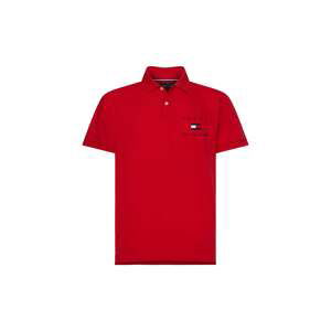 Tommy Hilfiger Polo tričko - TOMMY FLAG HILFIGER REG POLO červené