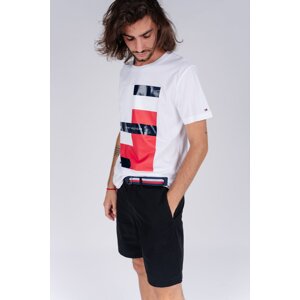 Tommy Hilfiger Tričko - GLOBAL CLASH RELAXED TEE biele