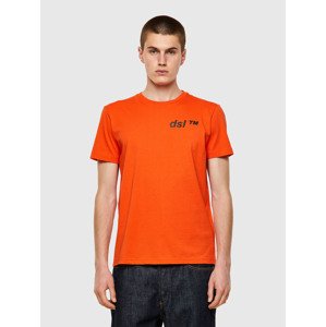 Diesel Tričko - TDIEGOSB5 TSHIRT oranžové