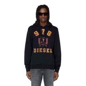 Diesel Mikina - S-GINN-HOOD-E5 SWEAT-SHIRT čierna