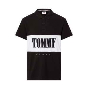 Tommy Jeans Polo tričko - TJM CLSC SERIF BLOCK POLO čierne