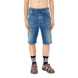 Diesel Krátke nohavice - D-KROOSHORT-Z-T SHORTS modré