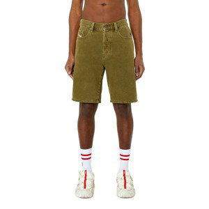 Diesel Krátke nohavice - REGULAR-SHORT SHORTS zelené