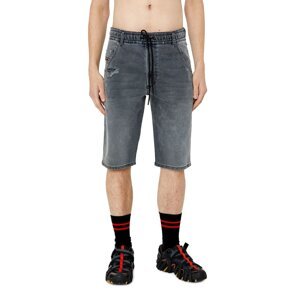 Diesel Krátke nohavice - D-KROOSHORT-Z-NE SHORTS čierne