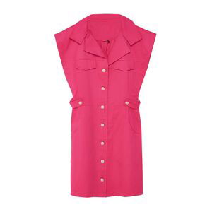 Trendyol Fuchsia Plain Woven Dress