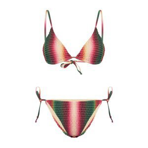 Trendyol Gradient Patterned Triangle Bikini Brazilian Bikini Set