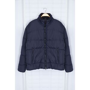 Trendyol Navy Blue Oversize Ribstop Coat