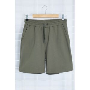 Trendyol Anthracite Regular Cut More Sustainable 100% Cotton Shorts & Bermudas with Contrast Stitching Detail