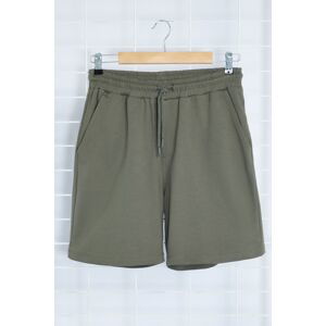 Trendyol Anthracite Regular Cut More Sustainable 100% Cotton Shorts & Bermudas with Contrast Stitching Detail