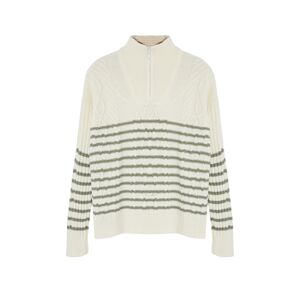 Trendyol Cream Wide Fit Knitwear Sweater