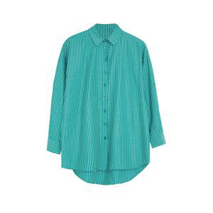 Trendyol Green Striped Woven Shirt
