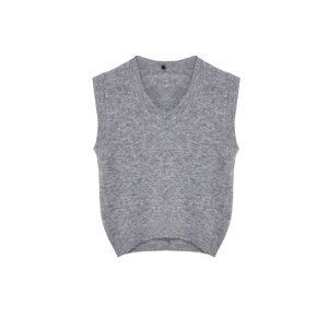 Trendyol Gray Wool Knitwear Sweater