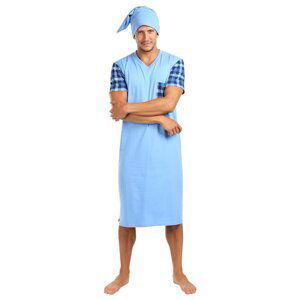 Men's nightgown Foltýn blue oversize