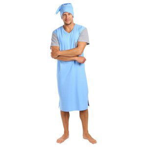 Men's nightgown Foltýn blue oversize