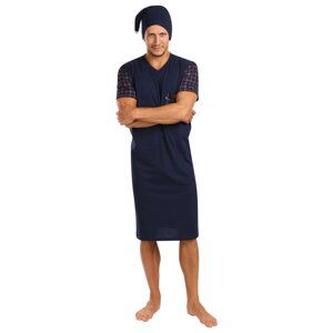 Men's nightgown Foltýn dark blue