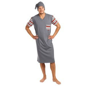 Men's nightgown Foltýn grey oversized