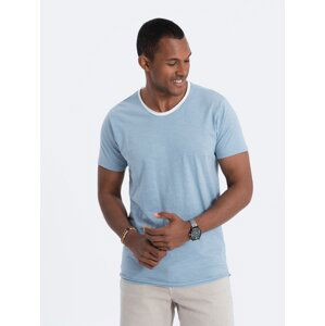 Ombre Men's T-shirt with raw finish - blue